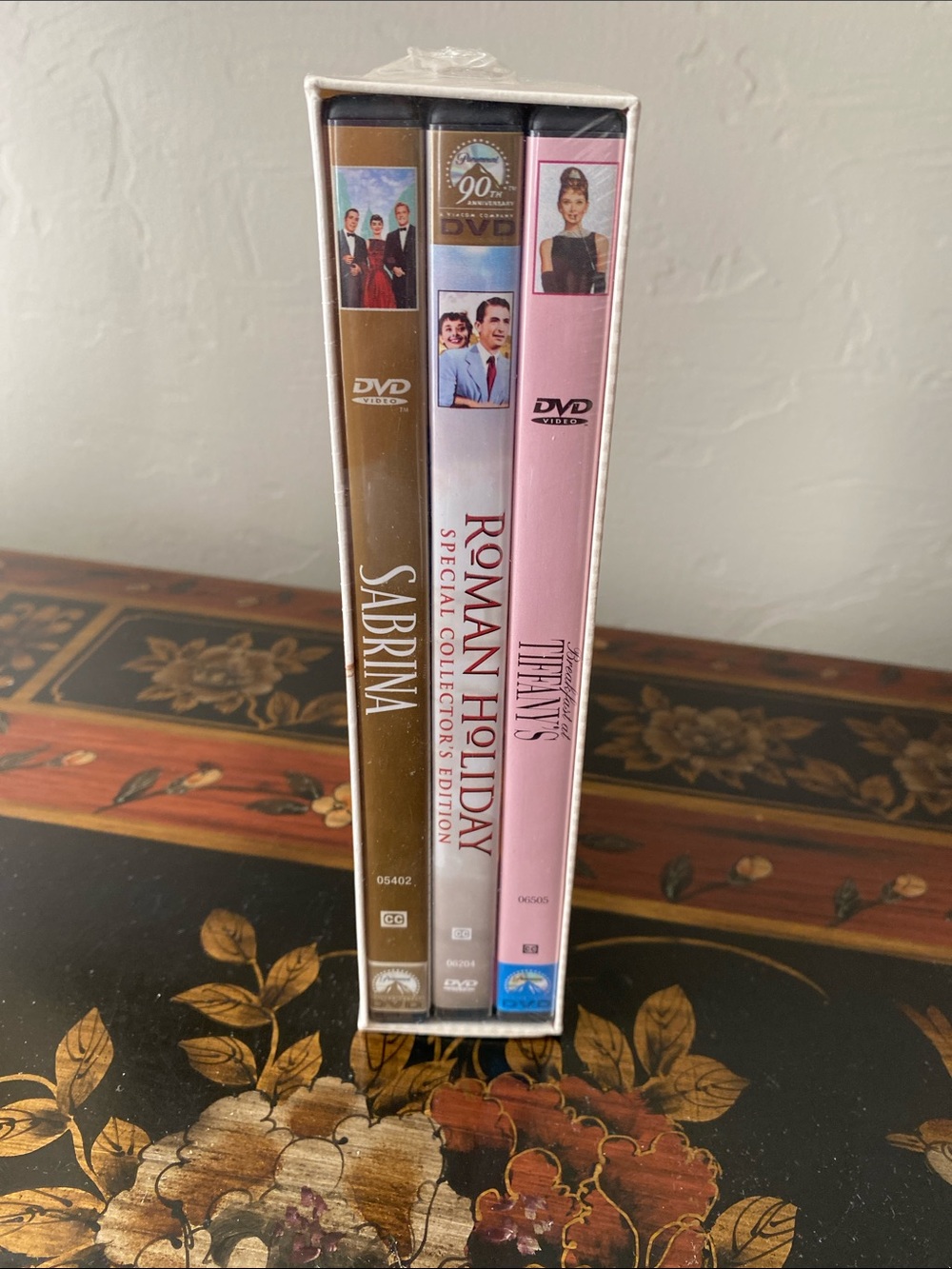 Audrey Hepburn DVD Gift Set -Pink and Gold Spine Collection unopened/shrinkwrap